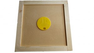 Bitömmarskiva LN med gul plast bitömmare i mitten 