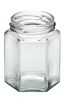 Glasburk 6-kant 250gr 28st/kart med lock 58mm
