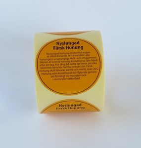 Etikett "Nyslungad färsk honung" 