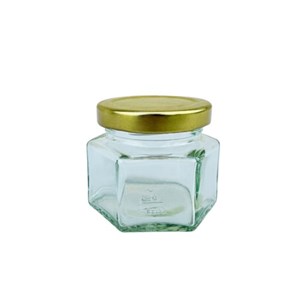 Glasburk 6-kant 125gr 60 st/kart med lock 53mm