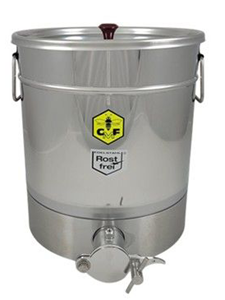 Behållare rostfri 25 kg