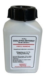 Oxalsyra - 15 Samhällen