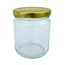 Glasburk rund 500gr 12st/kart med lock 82 mm inkl kartong