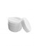 Burk av vit plast till salva 60 ml x5